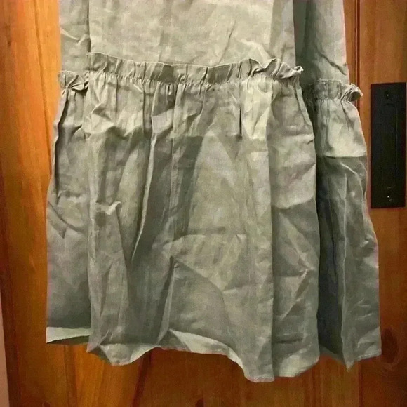 Harshman Women’s Bloom Dress in Olive Green  Linen XS - Picture 2 of 8